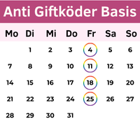 Buchungskalender Anti Giftködertraining Basis Buchungskalender Anti Giftködertraining Basis