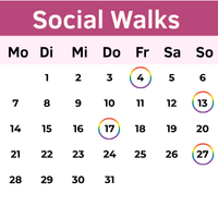 Buchungskalender für Social Walks